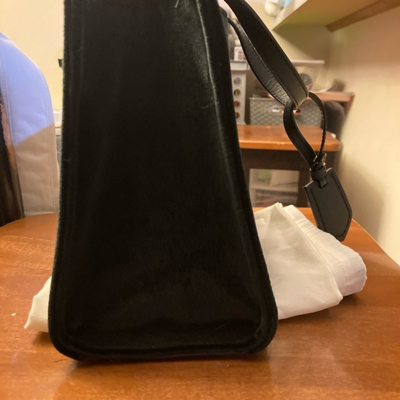 EUC Kate Spade black Thompson Street velvet Sam crossbody purse looks brand new - Picture 5 of 16